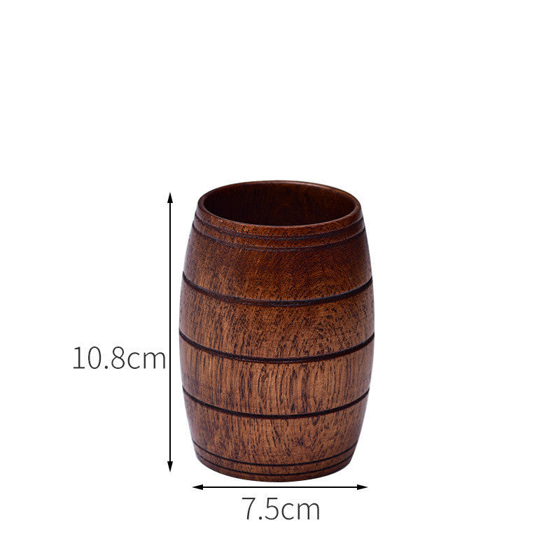 EcoNest Kitchen Anti-Scald Wooden Tea Cup Goblet – Eco-Friendly Minimalist Drinking Cup