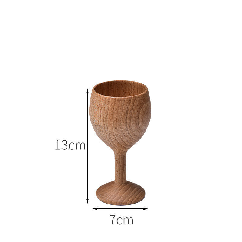 EcoNest Kitchen Anti-Scald Wooden Tea Cup Goblet – Eco-Friendly Minimalist Drinking Cup