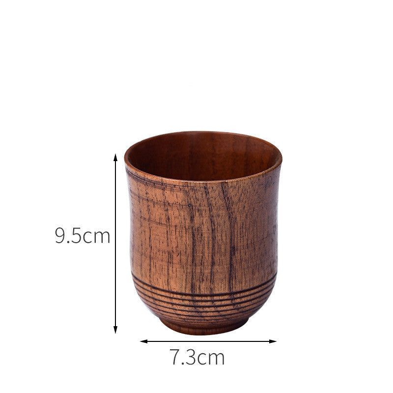 EcoNest Kitchen Anti-Scald Wooden Tea Cup Goblet – Eco-Friendly Minimalist Drinking Cup