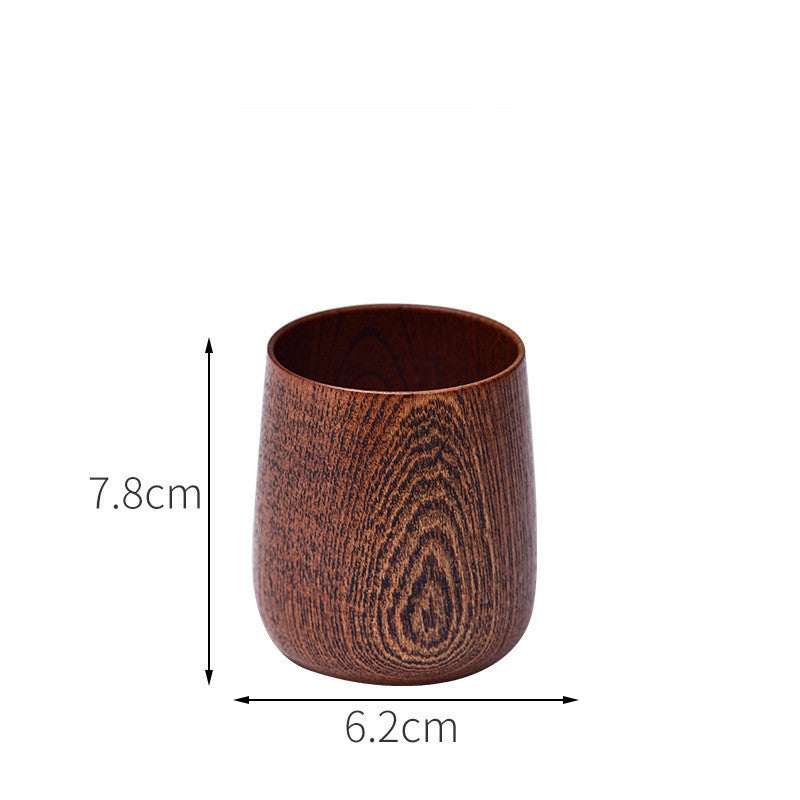 EcoNest Kitchen Anti-Scald Wooden Tea Cup Goblet – Eco-Friendly Minimalist Drinking Cup