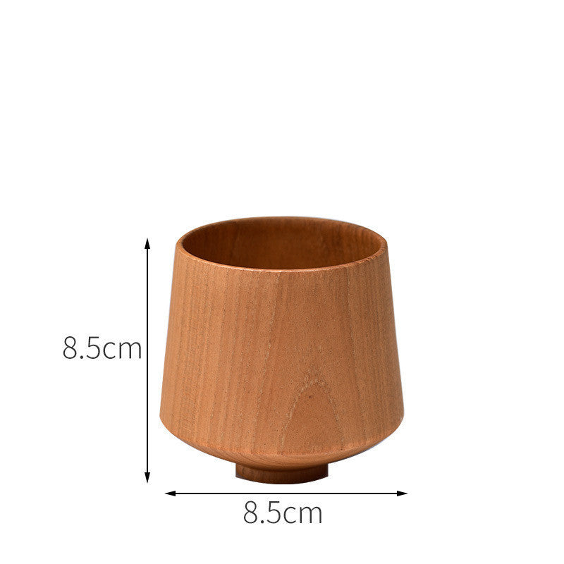 EcoNest Kitchen Anti-Scald Wooden Tea Cup Goblet – Eco-Friendly Minimalist Drinking Cup