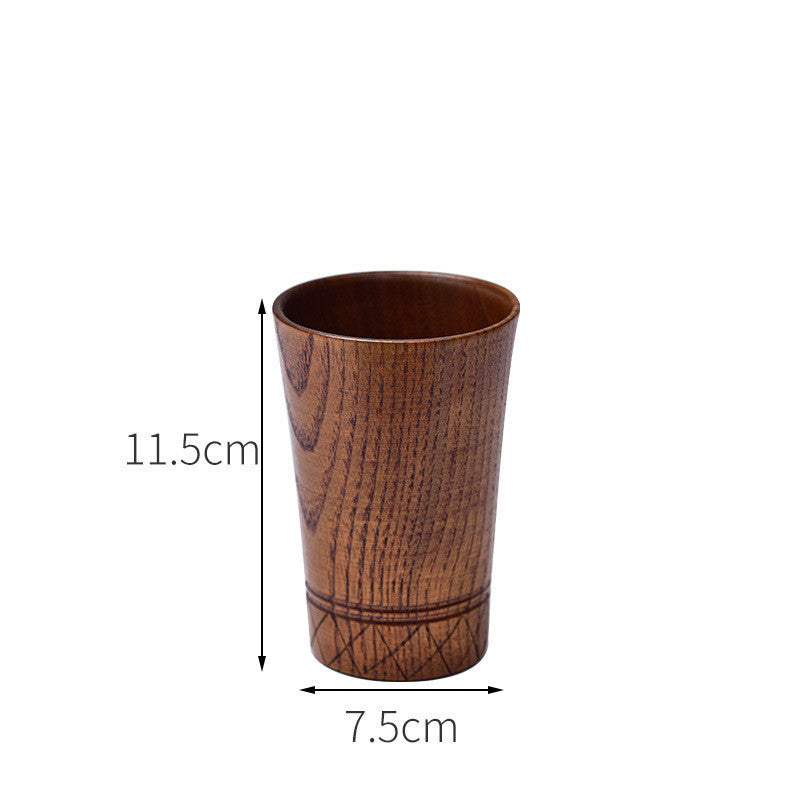 EcoNest Kitchen Anti-Scald Wooden Tea Cup Goblet – Eco-Friendly Minimalist Drinking Cup