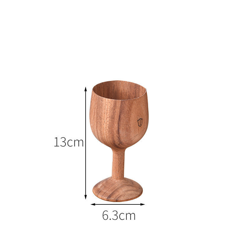 EcoNest Kitchen Anti-Scald Wooden Tea Cup Goblet – Eco-Friendly Minimalist Drinking Cup
