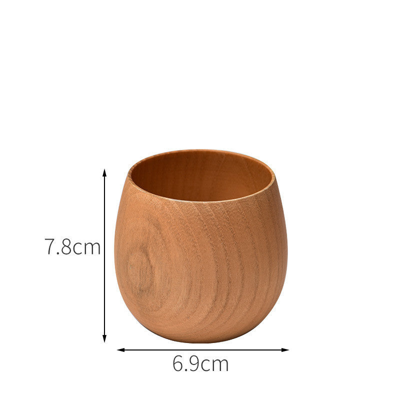 EcoNest Kitchen Anti-Scald Wooden Tea Cup Goblet – Eco-Friendly Minimalist Drinking Cup