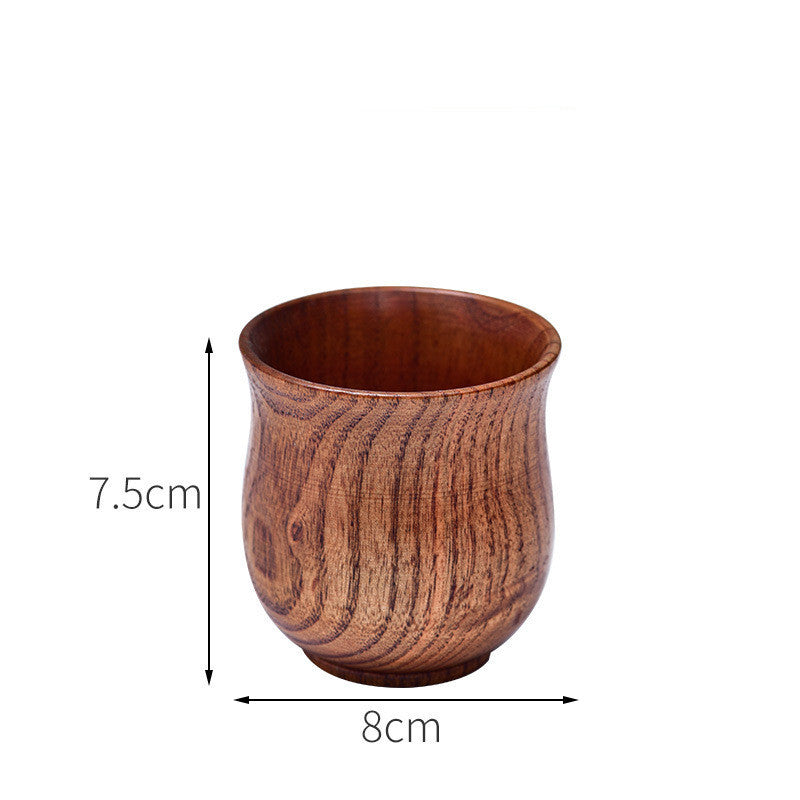 EcoNest Kitchen Anti-Scald Wooden Tea Cup Goblet – Eco-Friendly Minimalist Drinking Cup