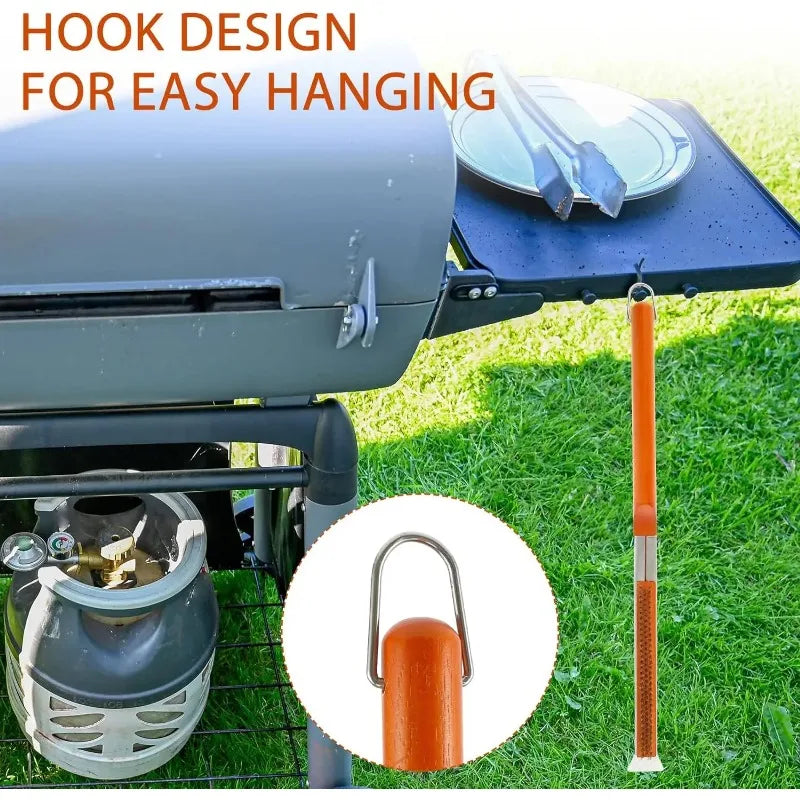 EcoNest Kitchen Pizza Oven Accessories Set featuring stainless steel pizza wheel, oven brush, rocker cutter, and peel shovel