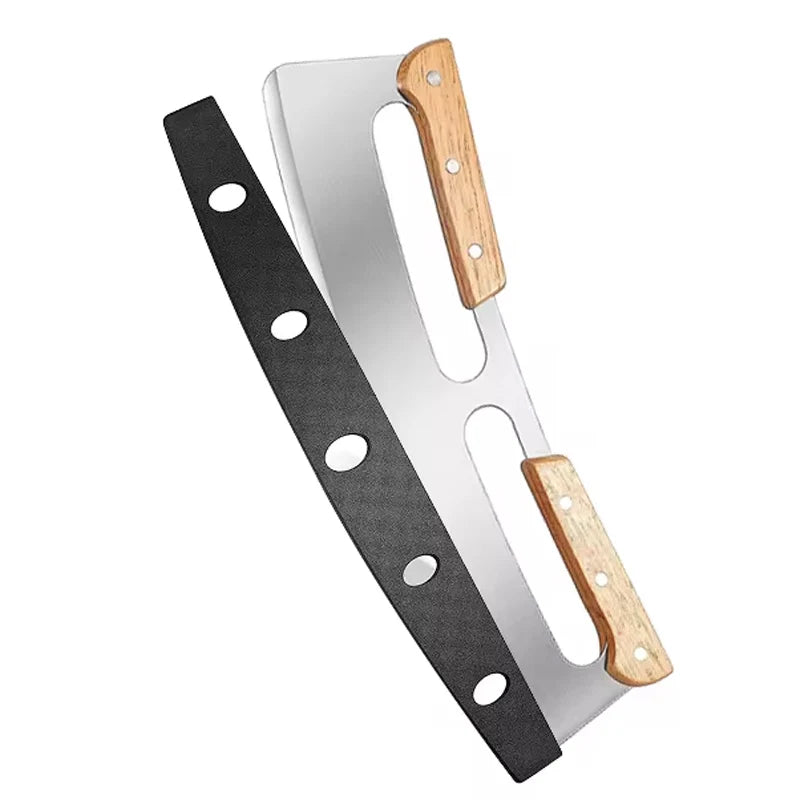 EcoNest Kitchen Pizza Oven Accessories Set featuring stainless steel pizza wheel, oven brush, rocker cutter, and peel shovel