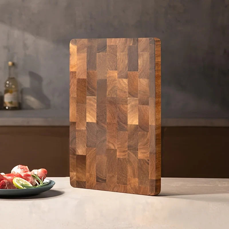 EcoNest Kitchen Acacia Wooden Cutting Board: Butcher block for meat, cheese, bread, vegetables, and fruits, ideal for charcuterie and food prep.
