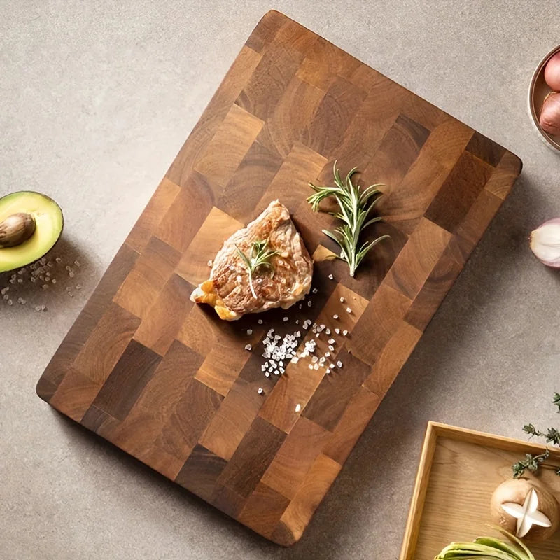 EcoNest Kitchen Acacia Wooden Cutting Board: Butcher block for meat, cheese, bread, vegetables, and fruits, ideal for charcuterie and food prep.