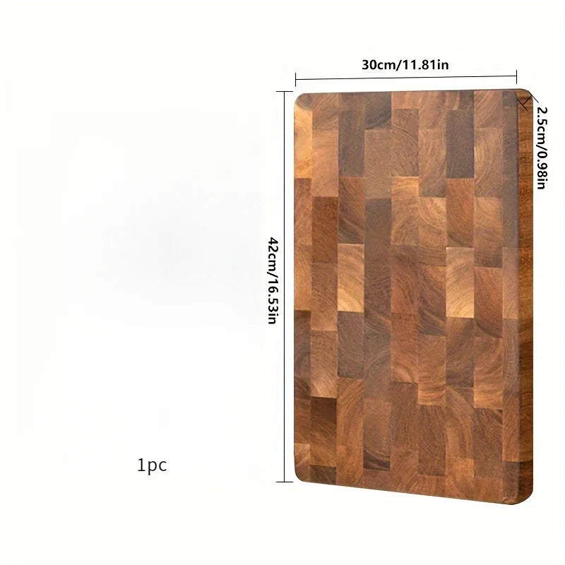EcoNest Kitchen Acacia Wooden Cutting Board: Butcher block for meat, cheese, bread, vegetables, and fruits, ideal for charcuterie and food prep.