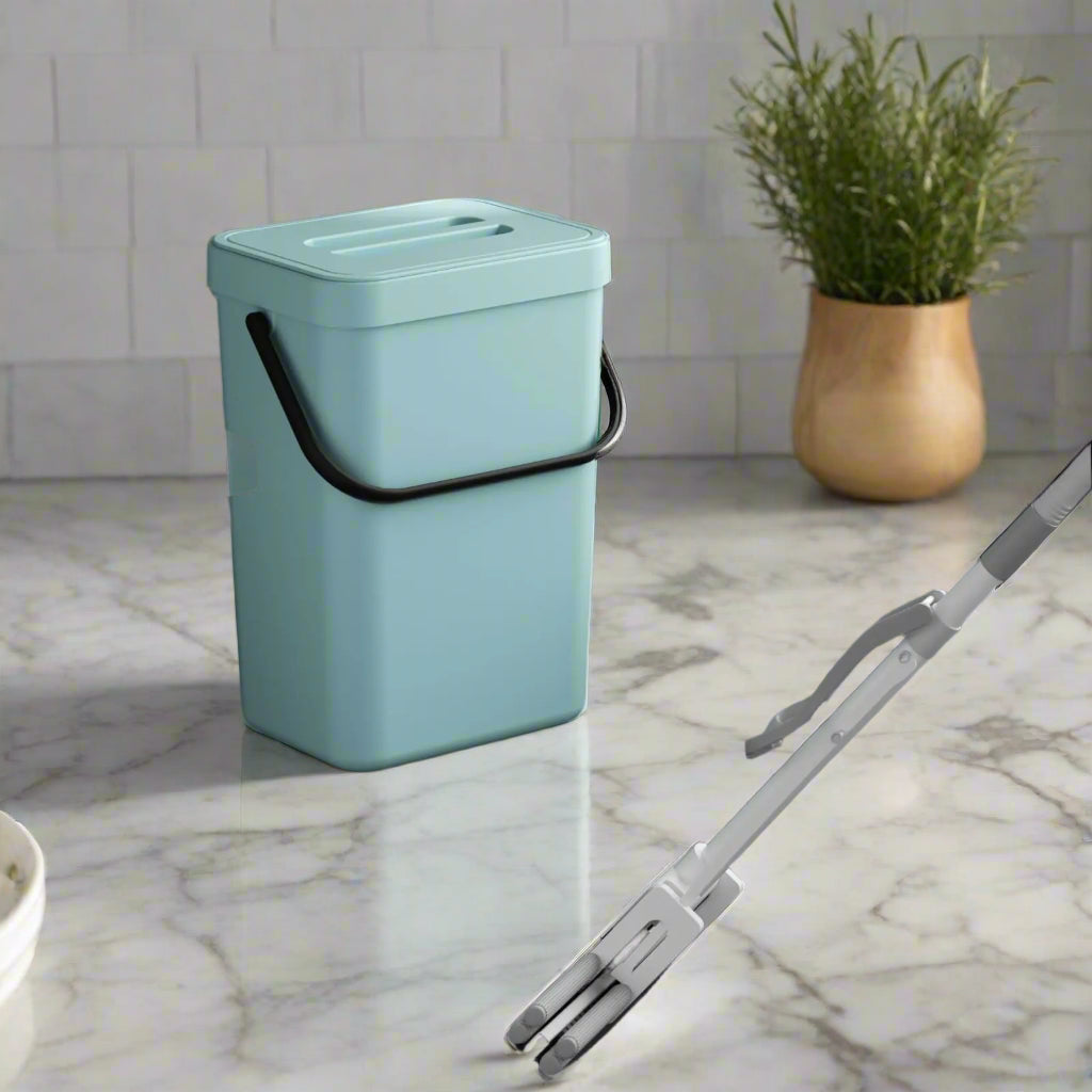EcoNest Kitchen Odor-Free Countertop Compost Bin - Rectangular Food Waste Basket