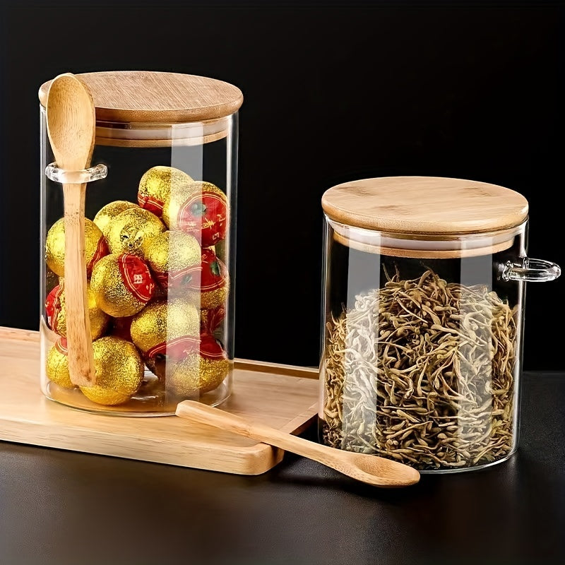 EcoNest Kitchen’s 18oz Airtight Glass Jars are a blend of functionality and style, perfect for storing a variety of small foods. With bamboo lids ensuring freshness and built-in spoons for convenience, these jars make kitchen organization effortless and eco-friendly.