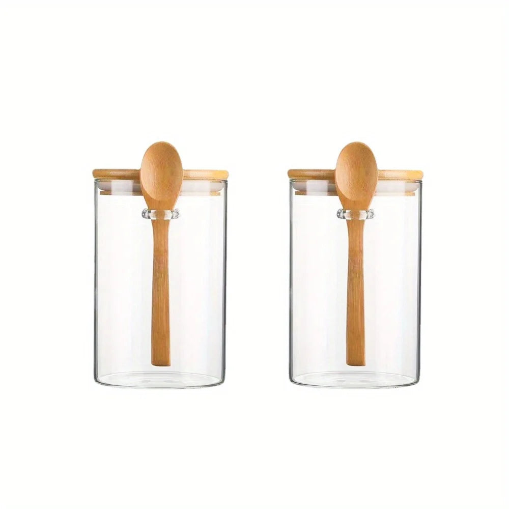 EcoNest Kitchen’s 18oz Airtight Glass Jars are a blend of functionality and style, perfect for storing a variety of small foods. With bamboo lids ensuring freshness and built-in spoons for convenience, these jars make kitchen organization effortless and eco-friendly.