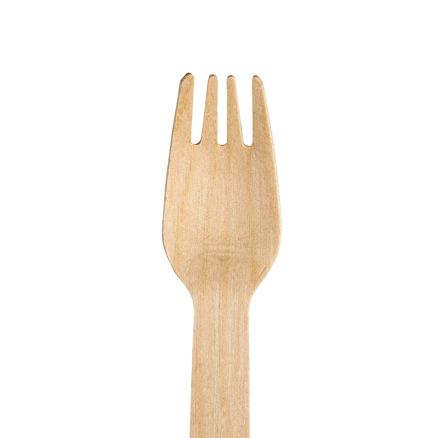 6 Inch Biodegradable Wooden Cutlery Forks. A wonderful alternative to plastic spoons and forks, compostable and made from environmentally friendly and sustainable birchwood.