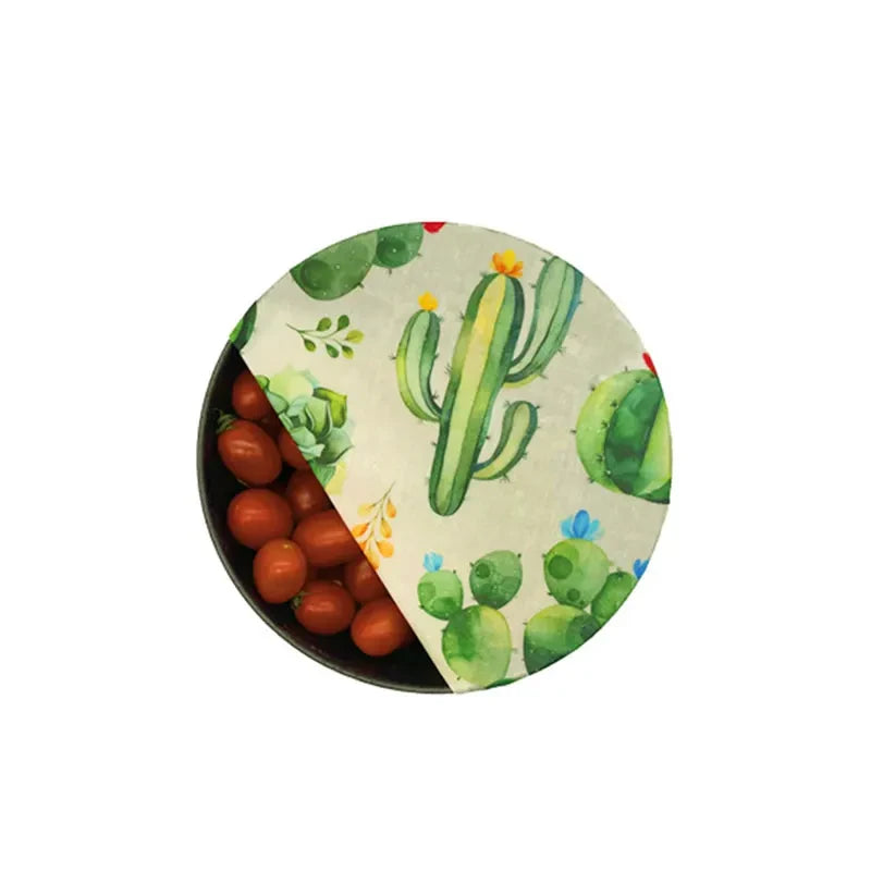 EcoNest 3-Piece Reusable Beeswax Wraps for Eco-Friendly Food Storage
