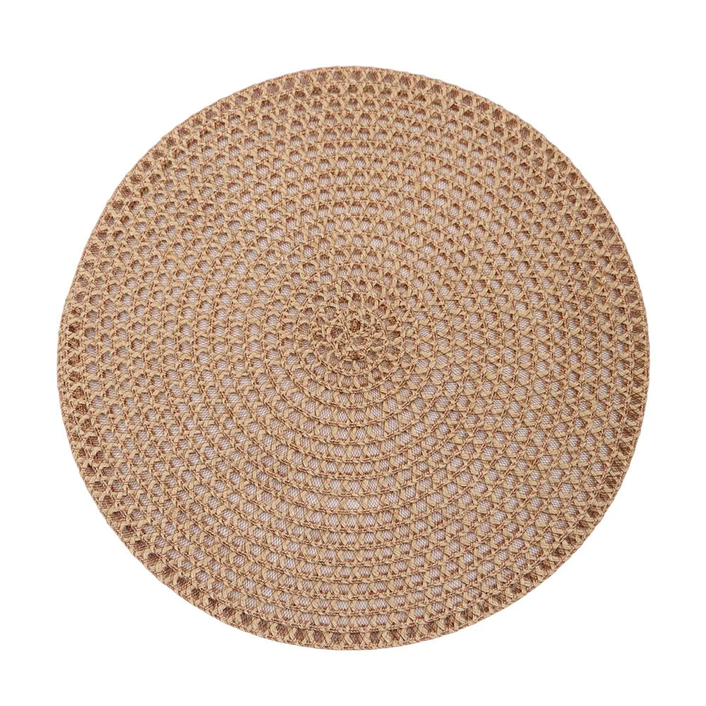 EcoNest Kitchen 6-Piece Natural Jute Placemats – Non-Slip & Heat Resistant