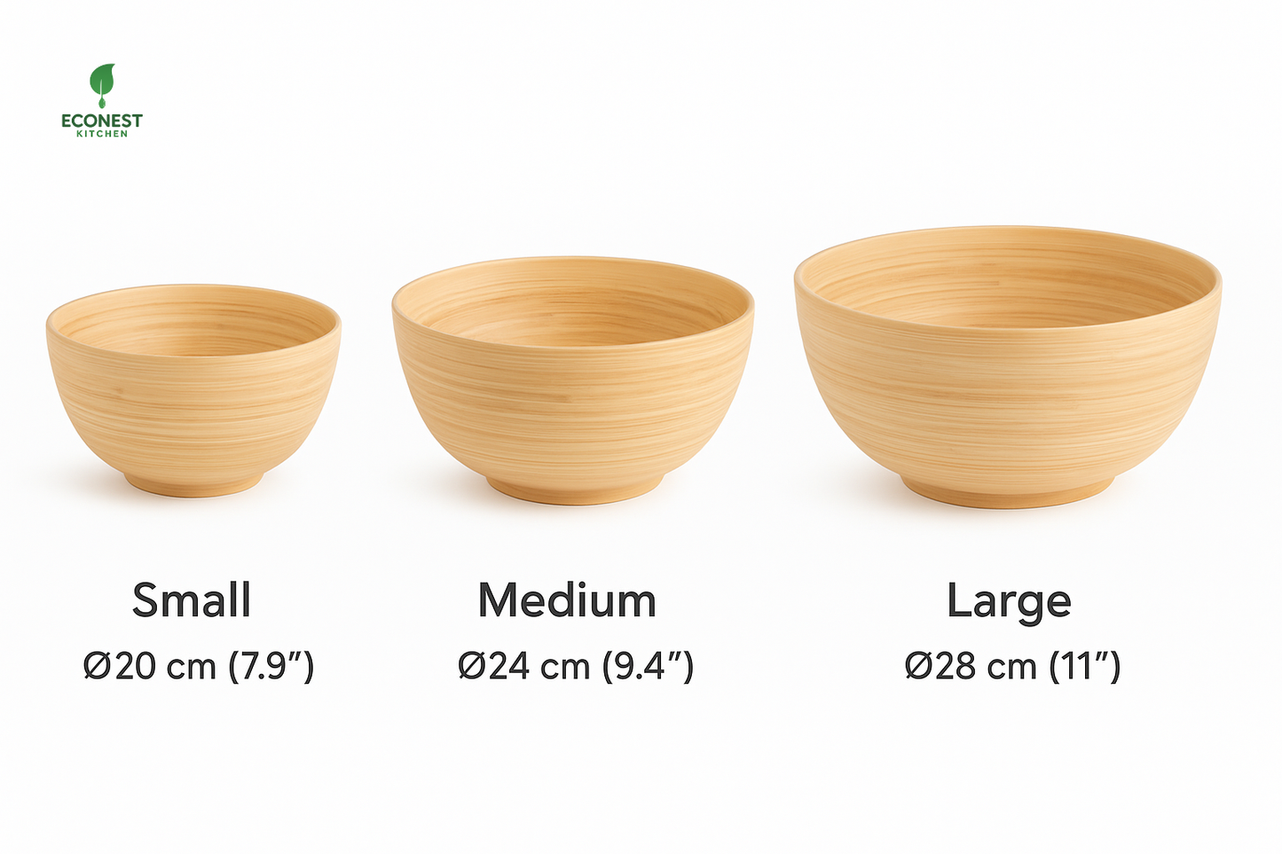 TCHON Bamboo Salad Bowl (Medium)