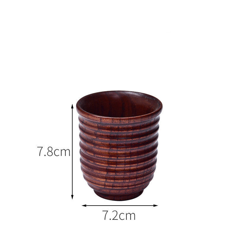 EcoNest Kitchen Anti-Scald Wooden Tea Cup Goblet – Eco-Friendly Minimalist Drinking Cup