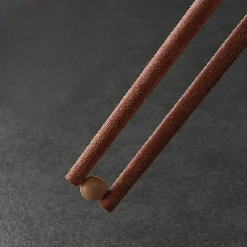 CZSAE Red Sandalwood Non-Slip Chopsticks Set