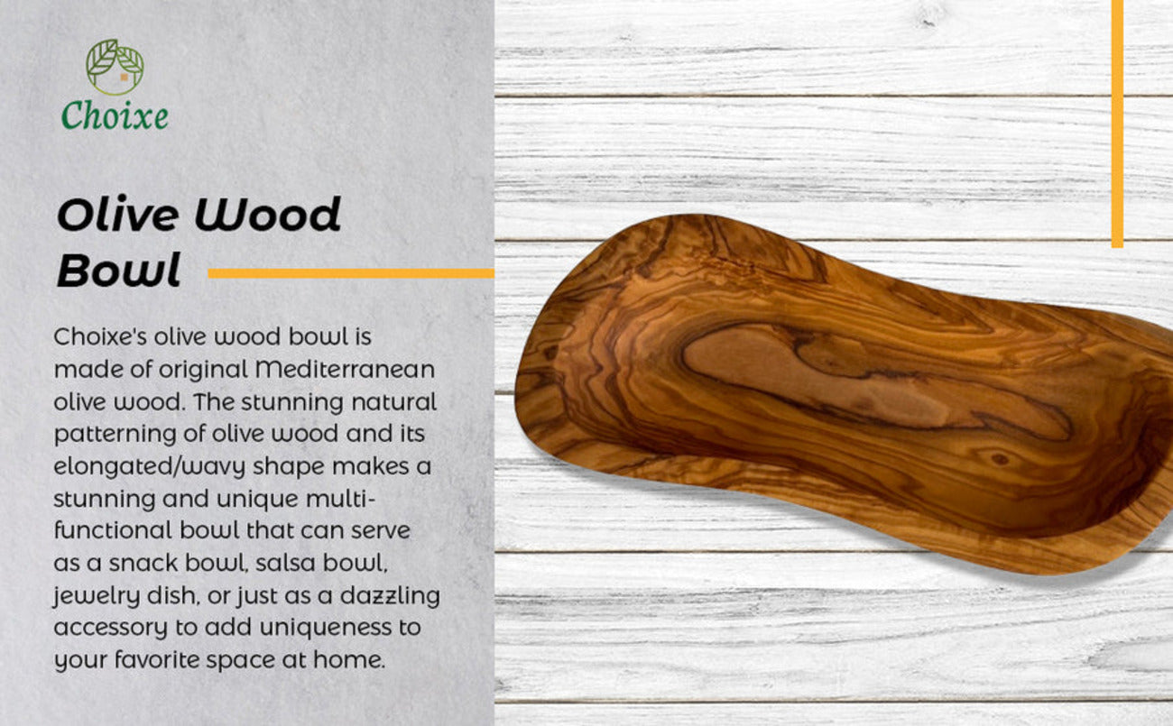 Mediterranean Olive Wood Collection - Handcrafted Mortar & Pestle, Multi-Purpose Bowl, and Cutting Board Set, Sustainable Kitchen Accessories