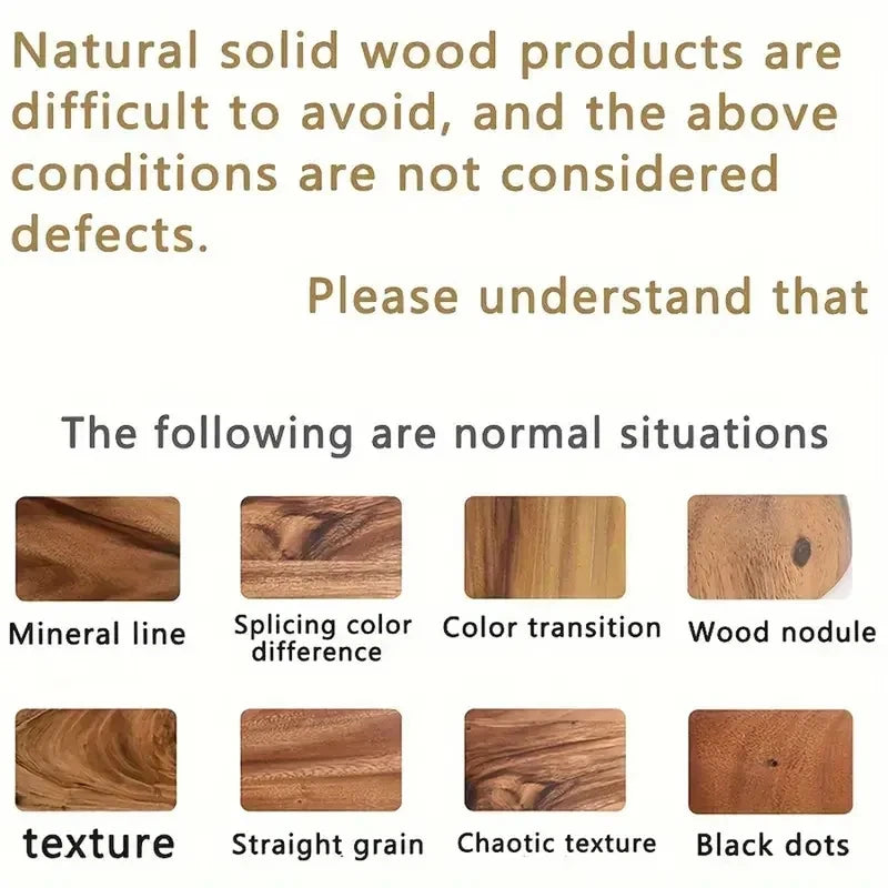 Wooden surface with various texture variations and text explaining normal conditions.