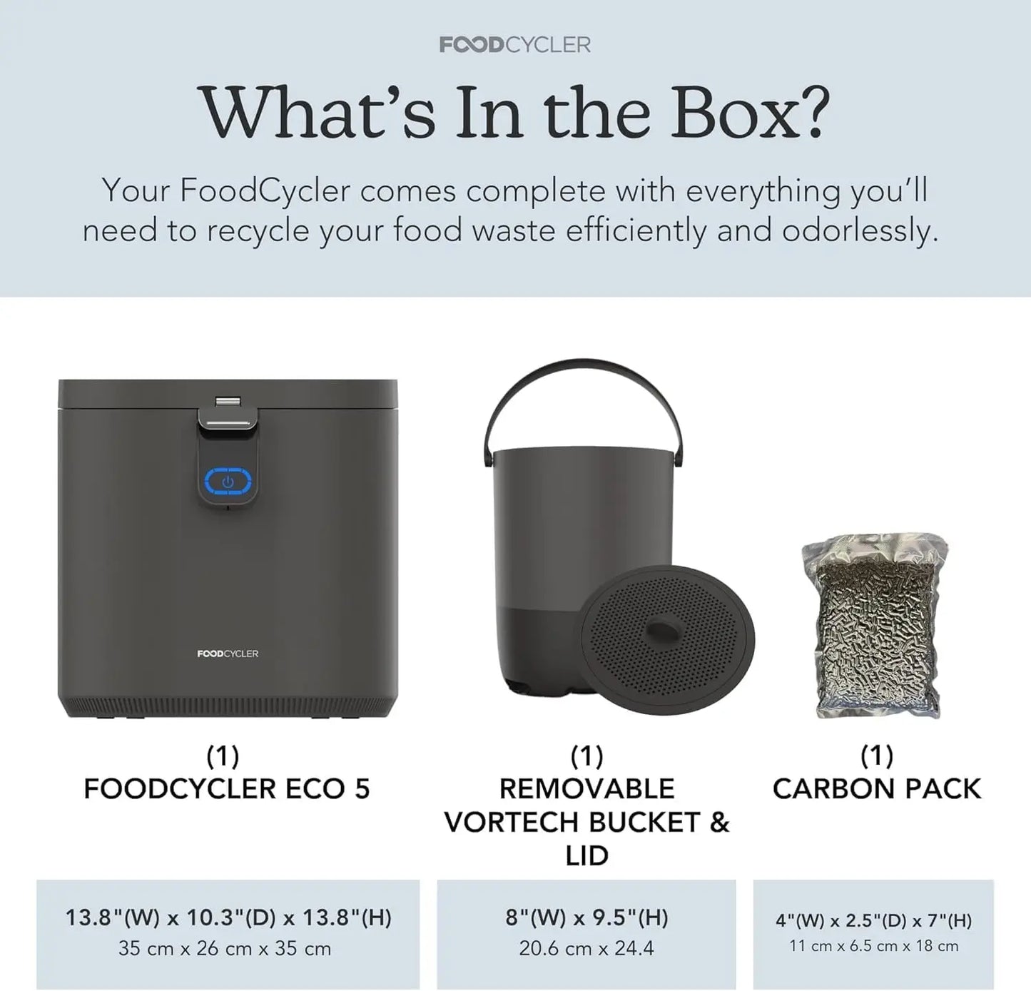 EcoNest Kitchen's Food Cycler Eco 5 Home Food Processor and Recycler