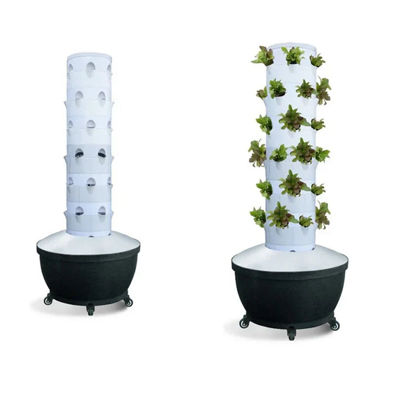 EcoNest FORTOP Vertical Aeroponic Hydroponics System with 36 planting sites for efficient indoor gardening.