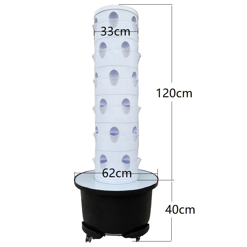 EcoNest FORTOP Vertical Aeroponic Hydroponics System with 36 planting sites for efficient indoor gardening.