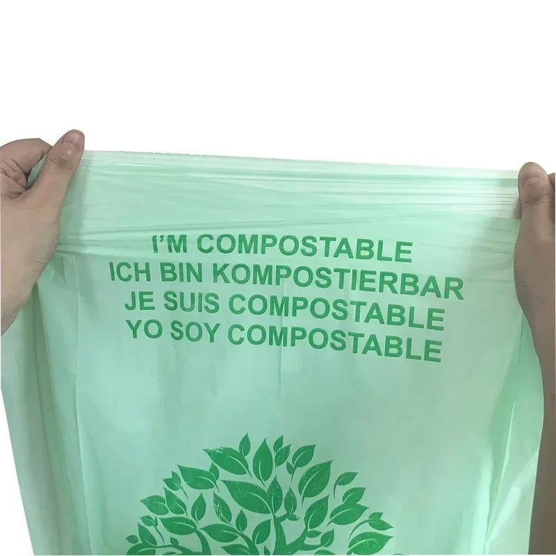 EcoNest Kitchen biodegradable trash bags – 50pcs compostable liners in 6L, 8L, 10L sizes for kitchen bins