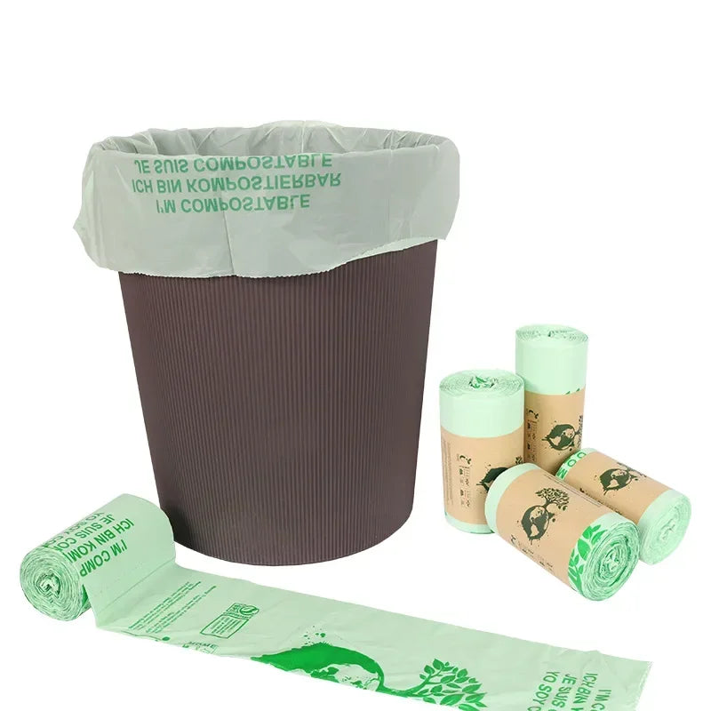 EcoNest Kitchen biodegradable trash bags – 50pcs compostable liners in 6L, 8L, 10L sizes for kitchen bins