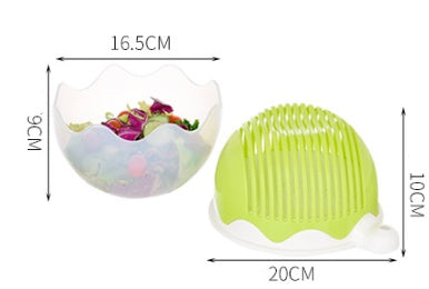 Green kitchen tool with dimensions displayed