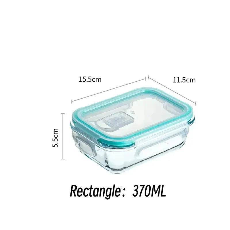 EcoNest Kitchen glass meal prep container with locking lid