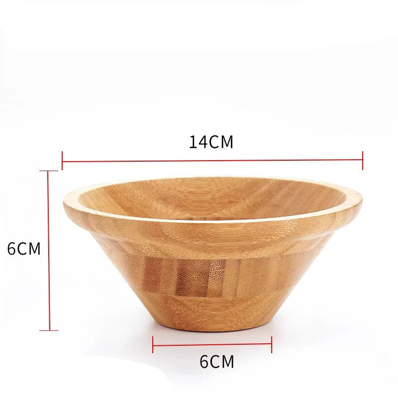 EcoNest Kitchen Large Natural Bamboo Salad and Noodle Mixing Bowl, eco-friendly and chemical-free
