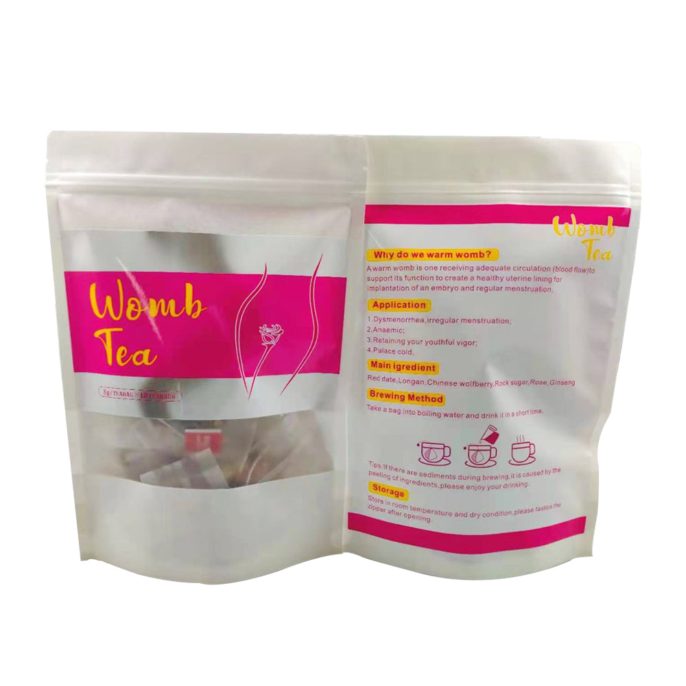 EcoNest Kitchen's Natural Warming Womb Detox Tea by Yogi, featuring herbal ingredients for women's health and a calming experience, presented in a beautiful package.