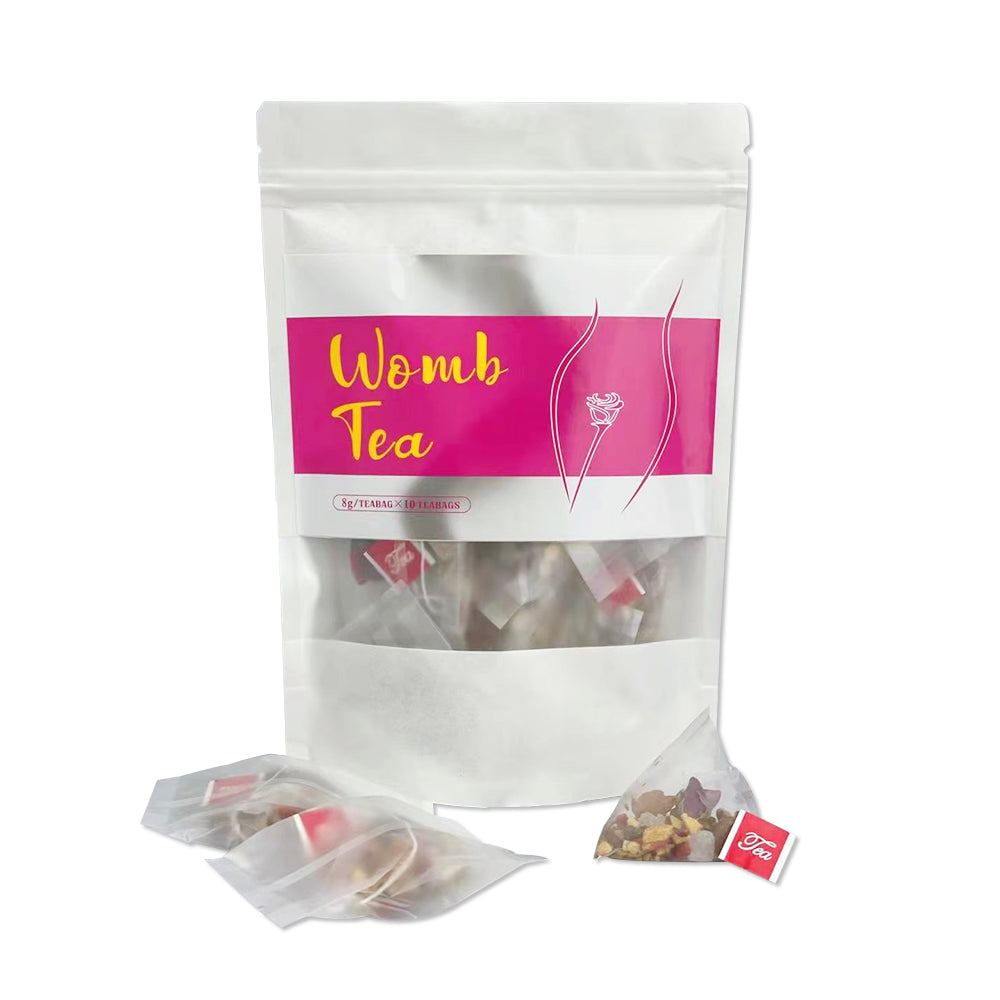 EcoNest Kitchen's Natural Warming Womb Detox Tea by Yogi, featuring herbal ingredients for women's health and a calming experience, presented in a beautiful package.