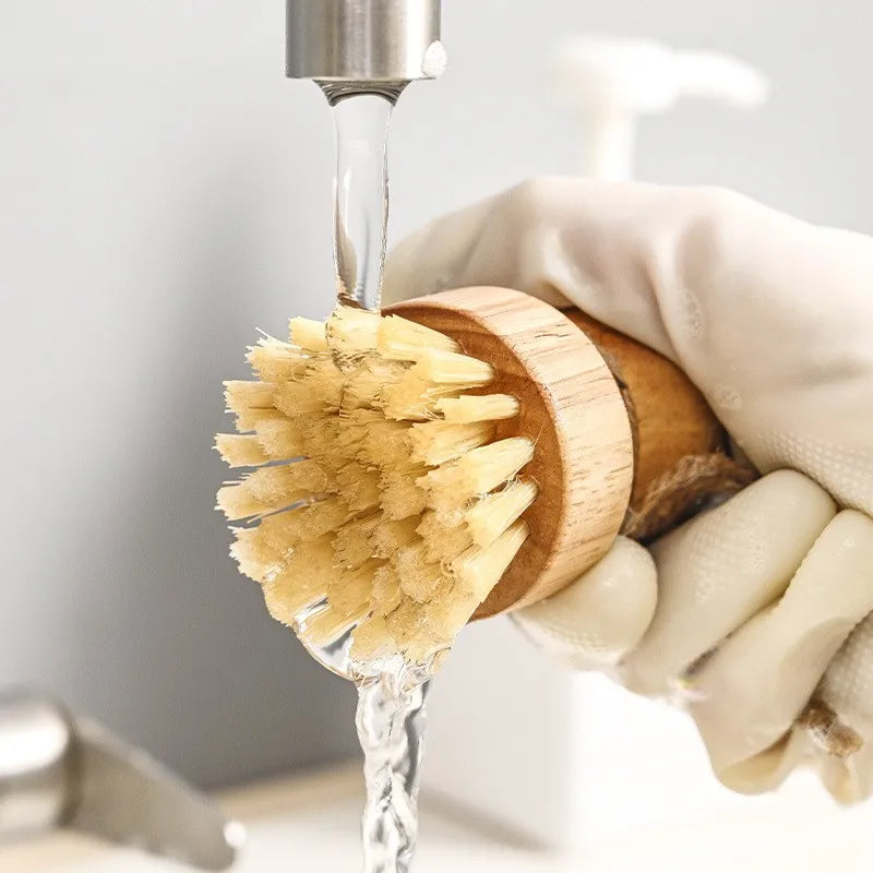 EcoNest Kitchen Wooden Dish Brush with Sisal Bristles