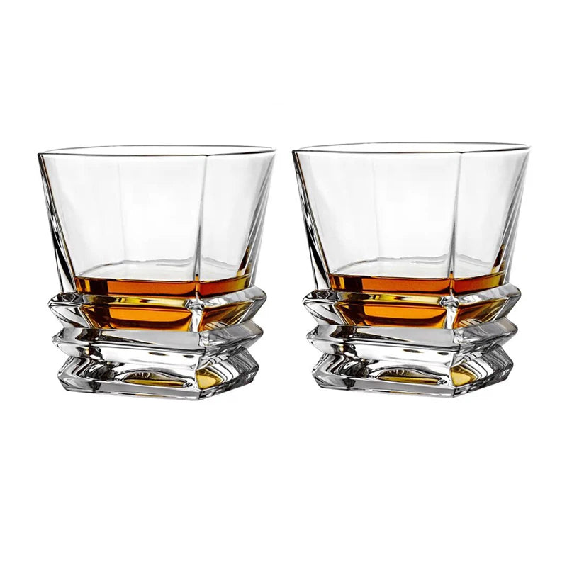 EcoNest Kitchen retro red wine and champagne glasses