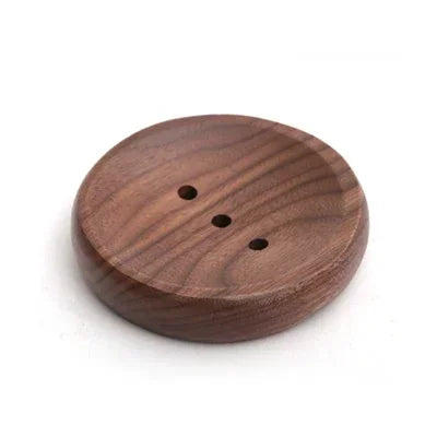 EcoNest Kitchen walnut wooden soap dish for bath and shower