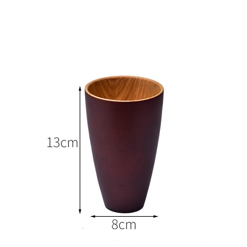 EcoNest Kitchen Anti-Scald Wooden Tea Cup Goblet – Eco-Friendly Minimalist Drinking Cup