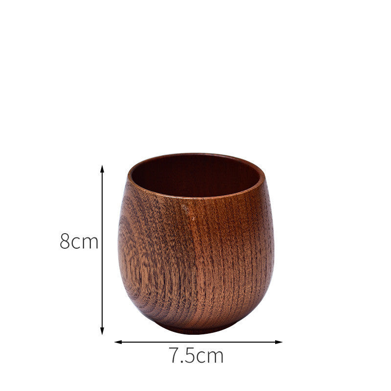 EcoNest Kitchen Anti-Scald Wooden Tea Cup Goblet – Eco-Friendly Minimalist Drinking Cup