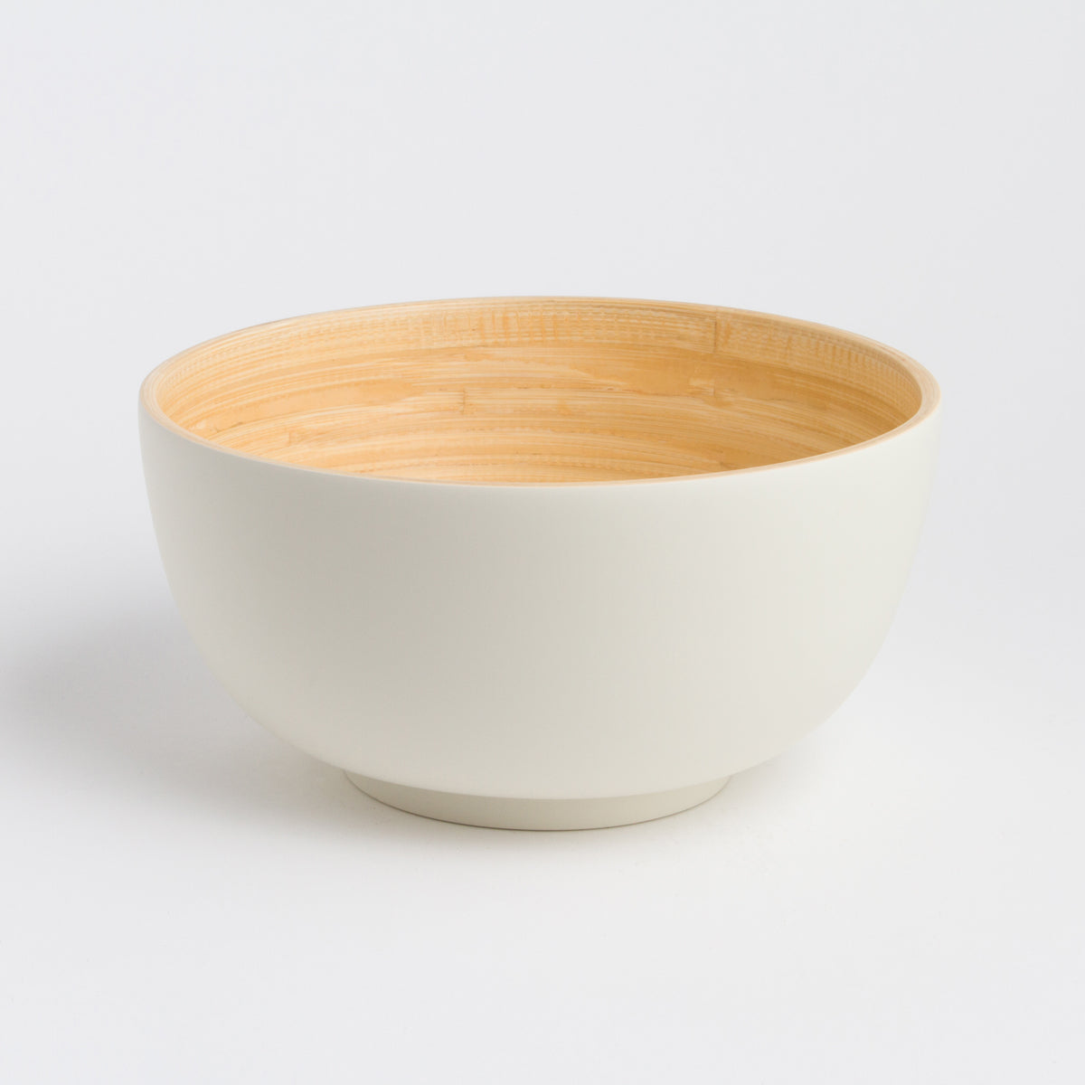 TCHON large bamboo salad bowl with elegant finish