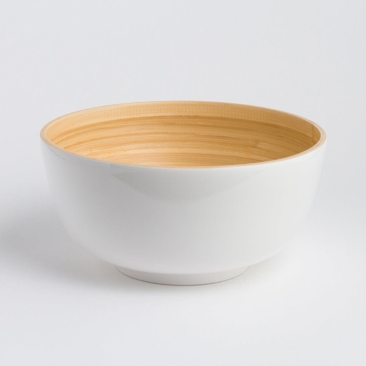 TCHON large bamboo salad bowl with elegant finish