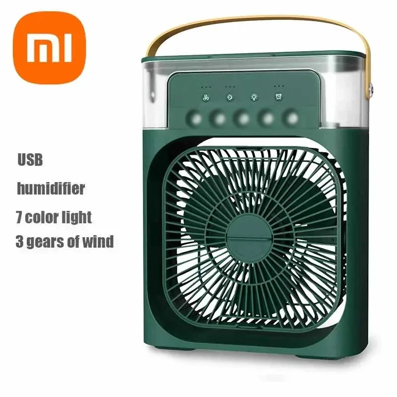Xiaomi 3-in-1 Portable Air Conditioner Fan with LED Light and Humidifier – Eco-Friendly Personal Cooling