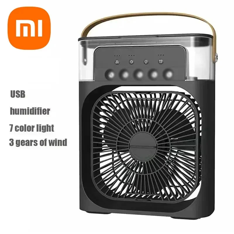 Xiaomi 3-in-1 Portable Air Conditioner Fan with LED Light and Humidifier – Eco-Friendly Personal Cooling
