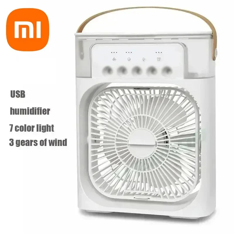 Xiaomi 3-in-1 Portable Air Conditioner Fan with LED Light and Humidifier – Eco-Friendly Personal Cooling