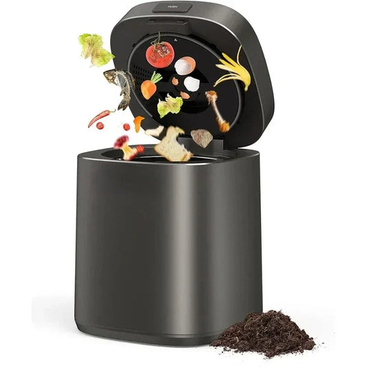 Smart electric composter and manual food recycler by EcoNest Kitchen—helping reduce waste and promote sustainability.