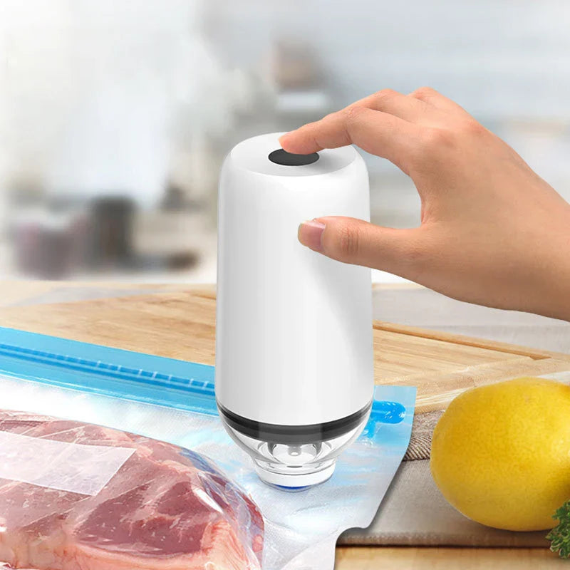 EcoNest Kitchen Vacuum Sealed Food Storage Bags - Reusable Compressed Air Packaging
