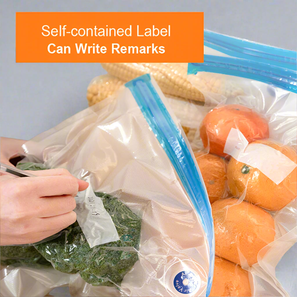 EcoNest Kitchen Vacuum Sealed Food Storage Bags - Reusable Compressed Air Packaging