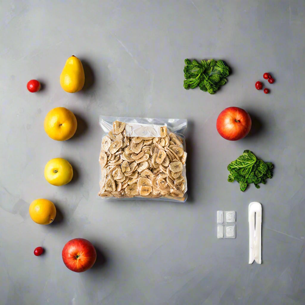 EcoNest Kitchen Vacuum Sealed Food Storage Bags - Reusable Compressed Air Packaging