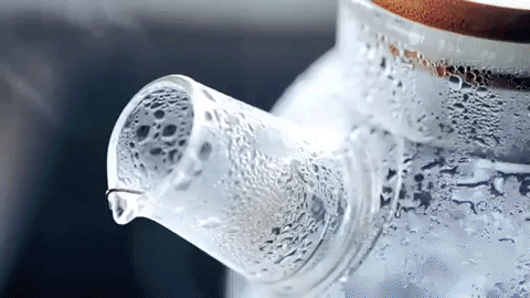 Thermo Glass Teapot 54 Fl Oz | High temperature and shock resistant with ergonomic drip-resistant spout.